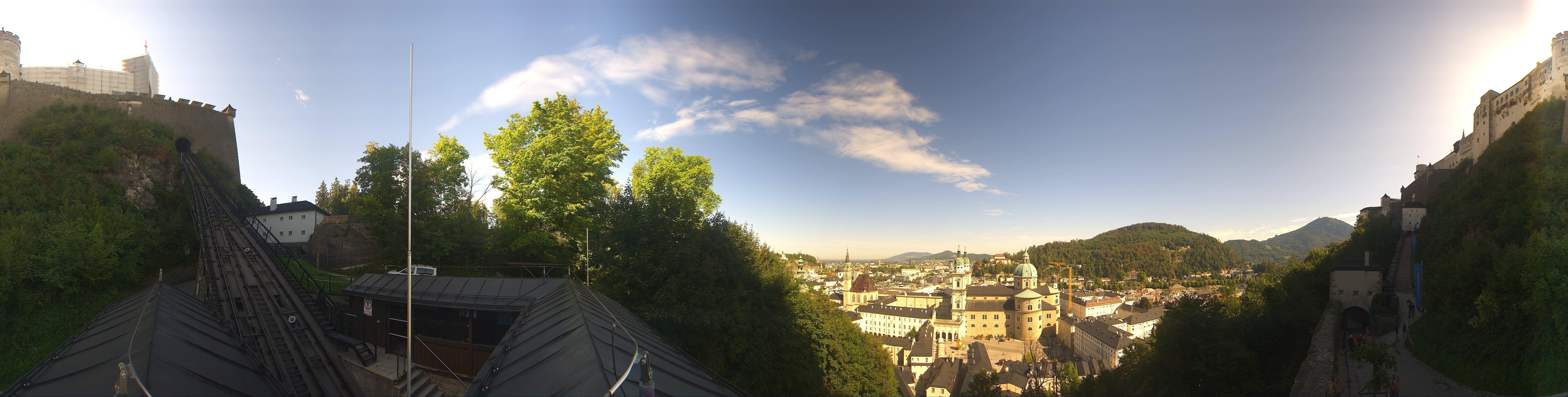 Archiv Foto Webcam Panorama Salzburg Festungsbahn