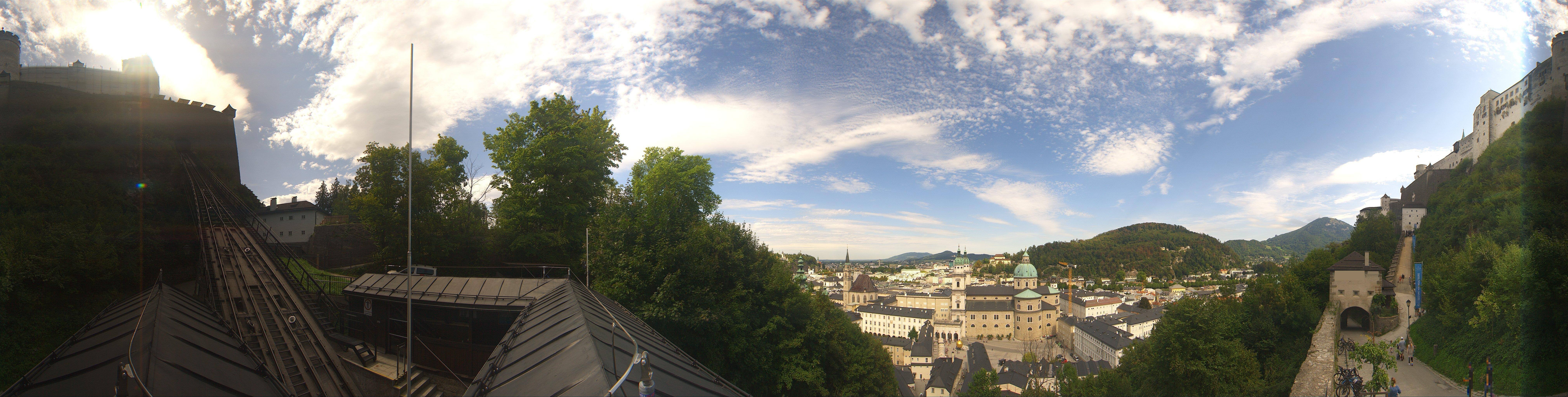 Archiv Foto Webcam Panorama Salzburg Festungsbahn