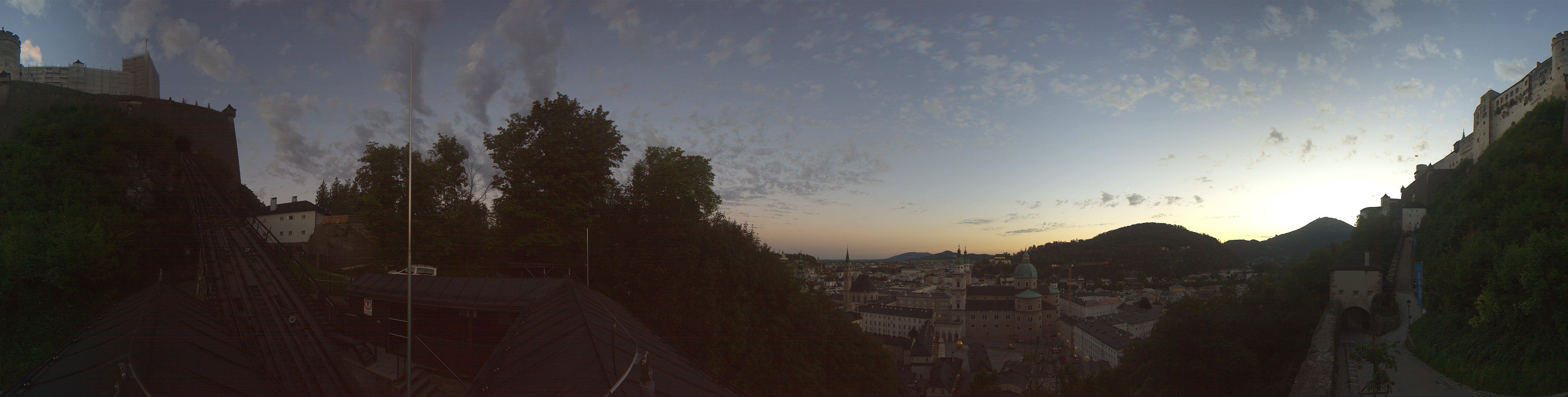 Archiv Foto Webcam Panorama Salzburg Festungsbahn
