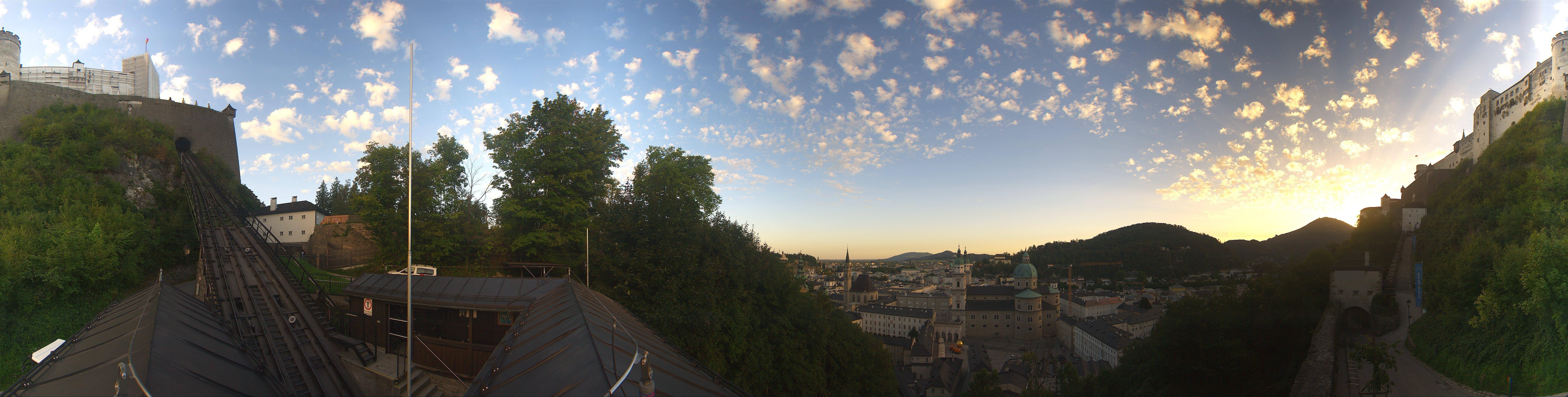 Archiv Foto Webcam Panorama Salzburg Festungsbahn