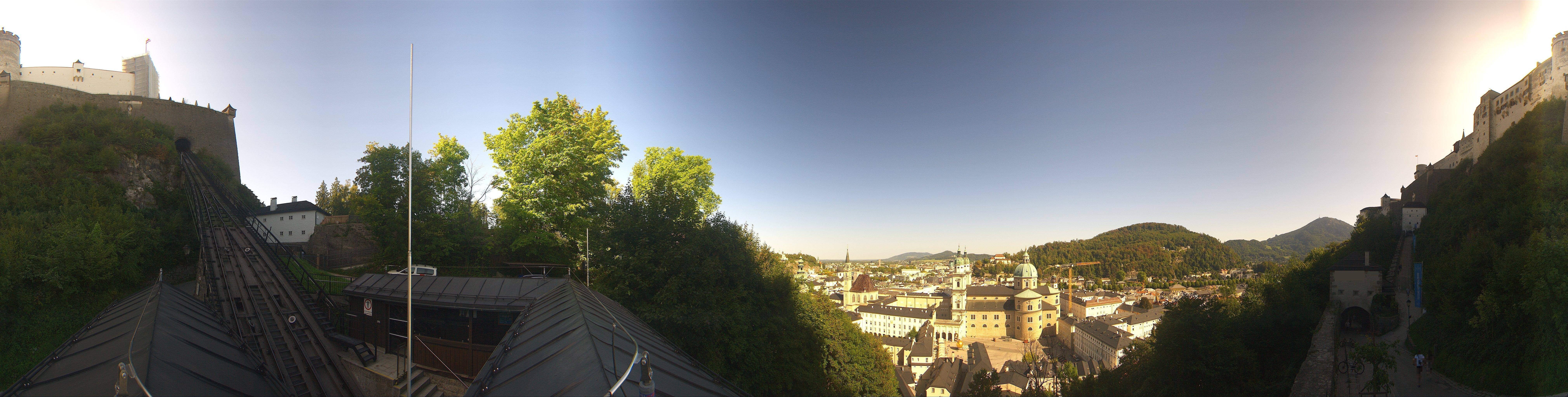Archiv Foto Webcam Panorama Salzburg Festungsbahn