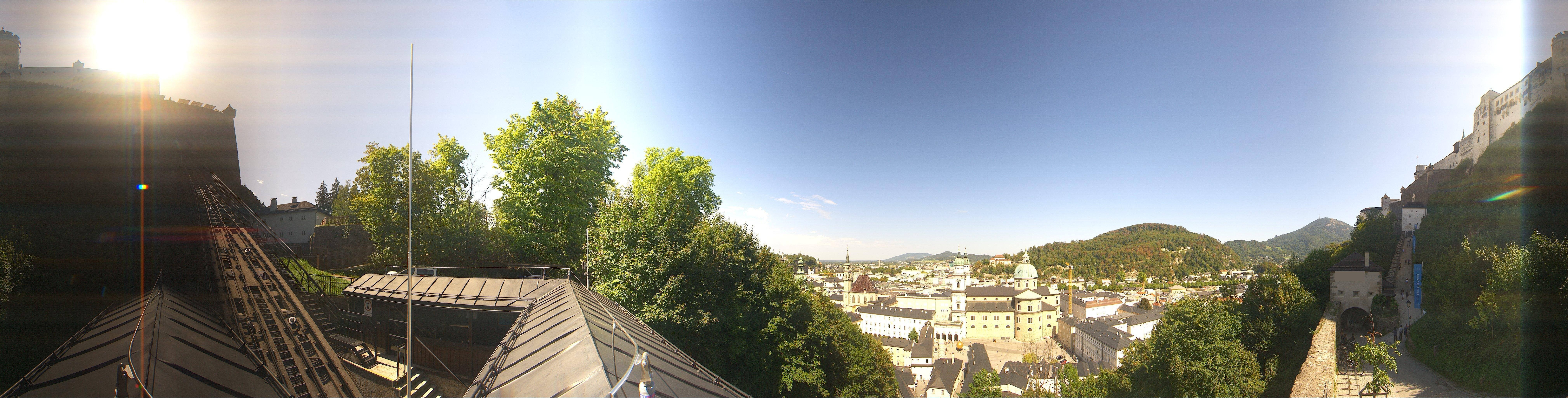 Archiv Foto Webcam Panorama Salzburg Festungsbahn