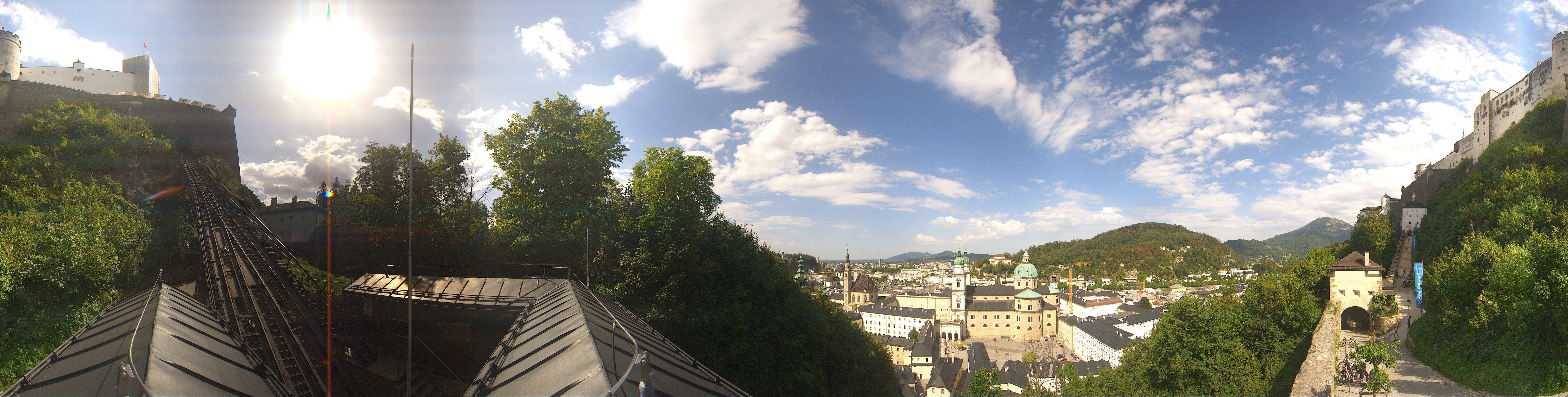 Archiv Foto Webcam Panorama Salzburg Festungsbahn