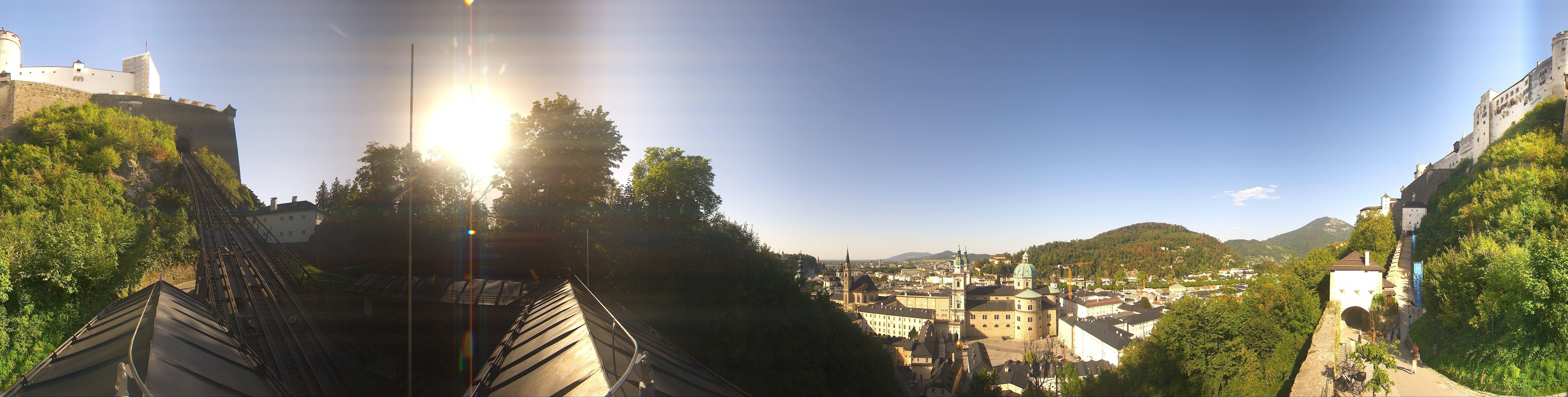 Archiv Foto Webcam Panorama Salzburg Festungsbahn