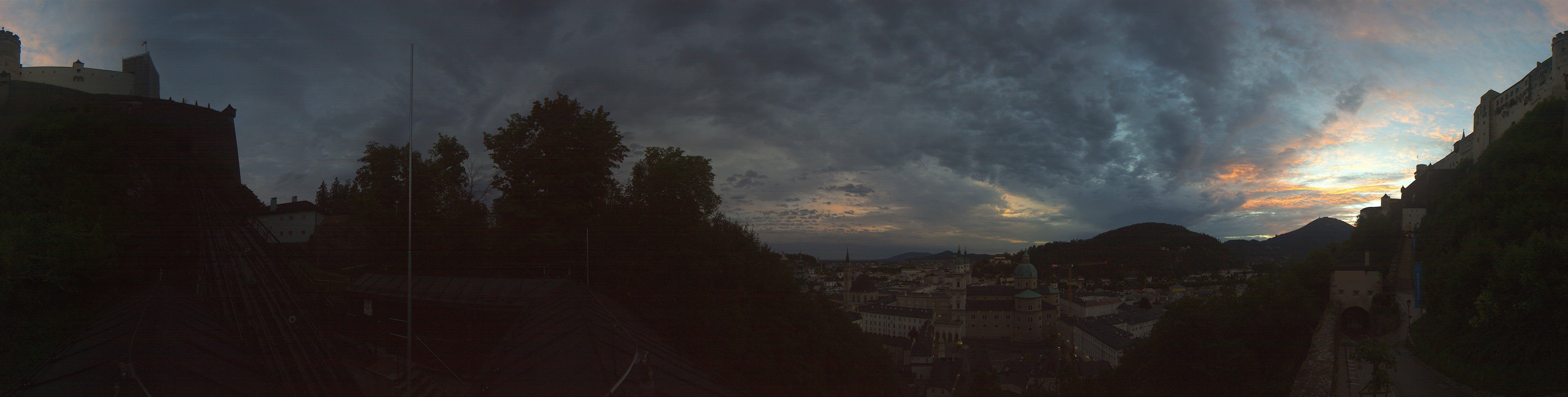 Archiv Foto Webcam Panorama Salzburg Festungsbahn