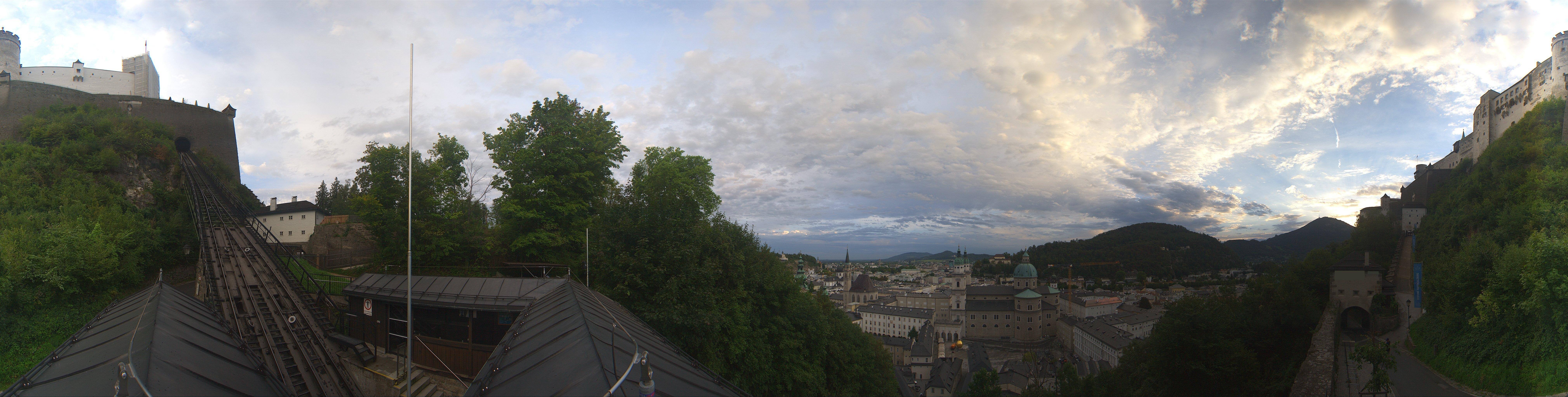Archiv Foto Webcam Panorama Salzburg Festungsbahn