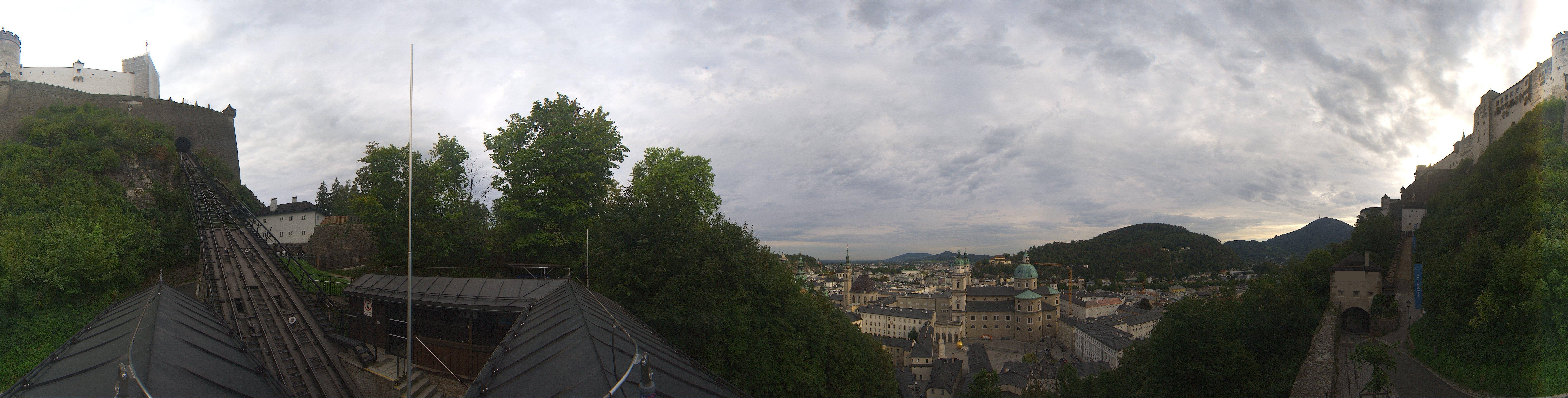 Archiv Foto Webcam Panorama Salzburg Festungsbahn