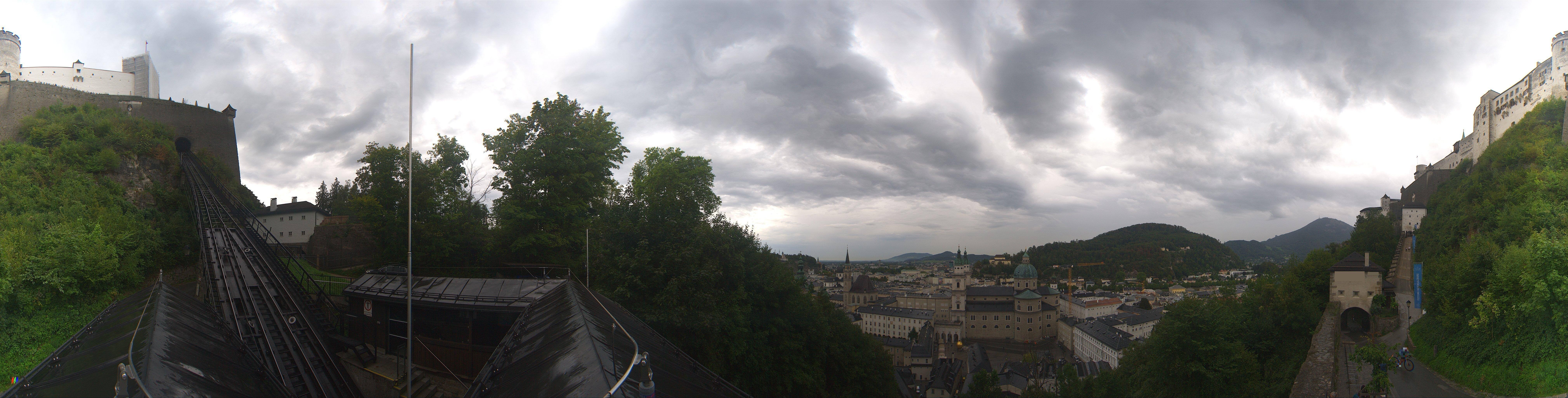 Archiv Foto Webcam Panorama Salzburg Festungsbahn