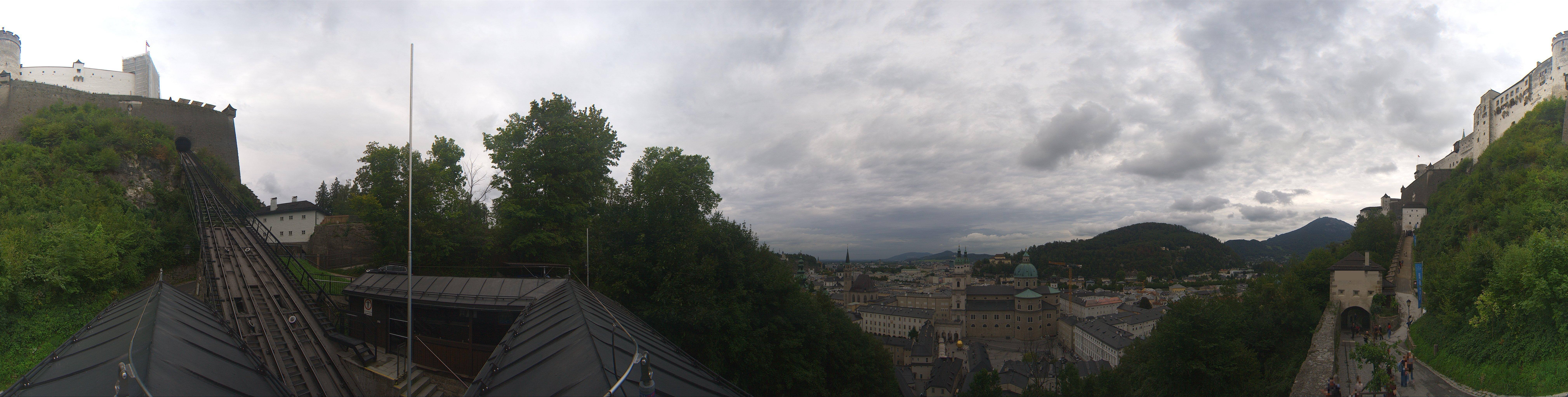 Archiv Foto Webcam Panorama Salzburg Festungsbahn