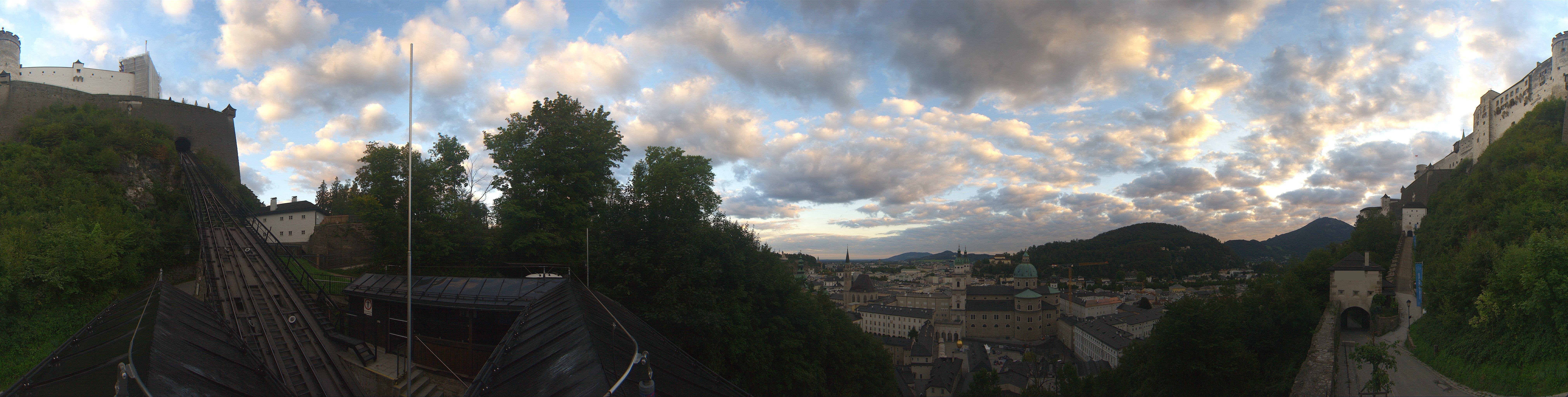 Archiv Foto Webcam Panorama Salzburg Festungsbahn