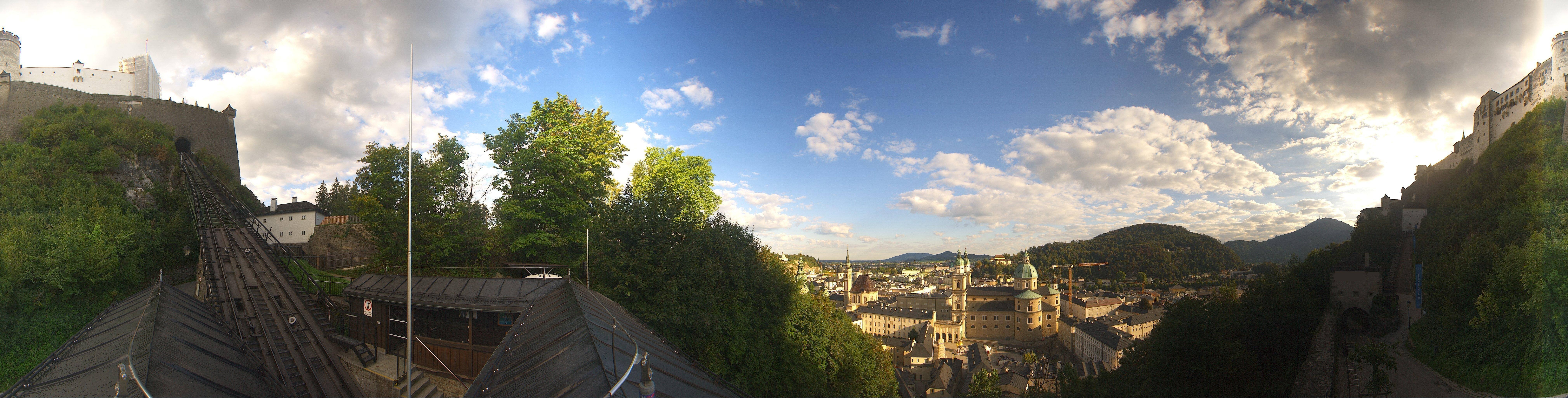 Archiv Foto Webcam Panorama Salzburg Festungsbahn