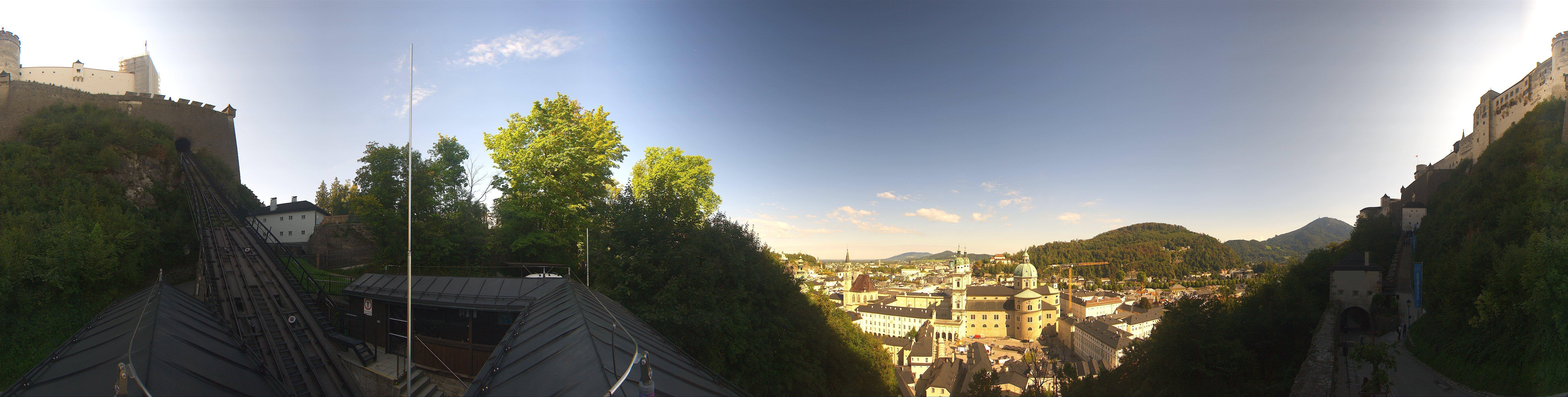 Archiv Foto Webcam Panorama Salzburg Festungsbahn