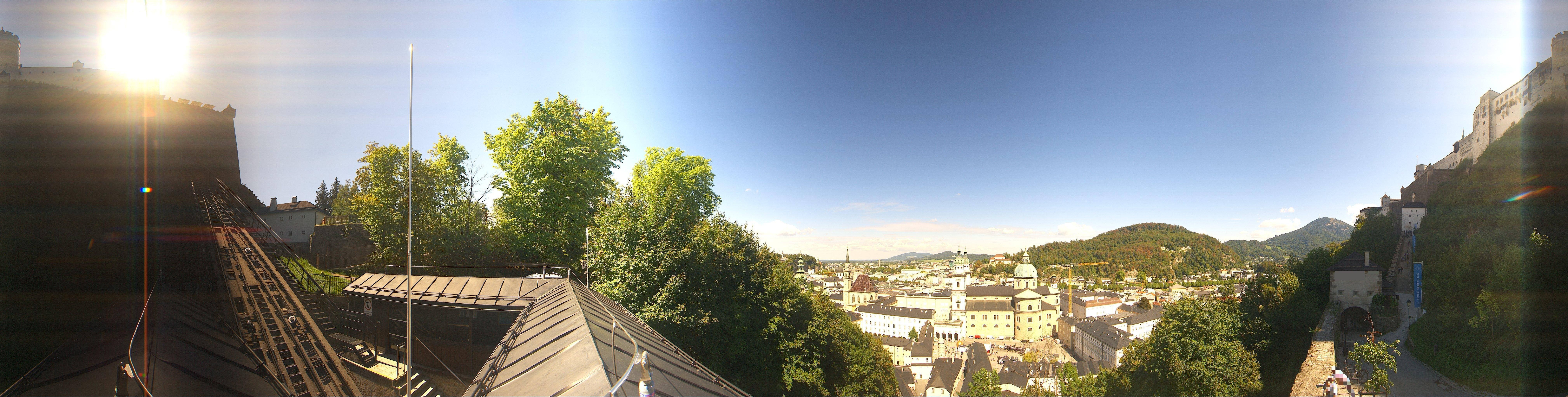 Archiv Foto Webcam Panorama Salzburg Festungsbahn