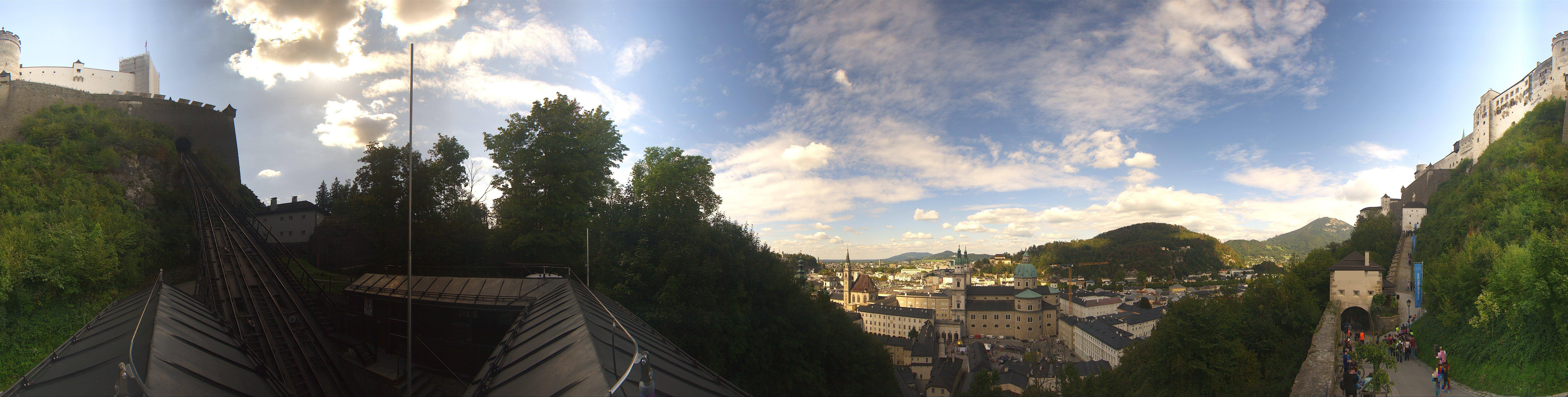 Archiv Foto Webcam Panorama Salzburg Festungsbahn