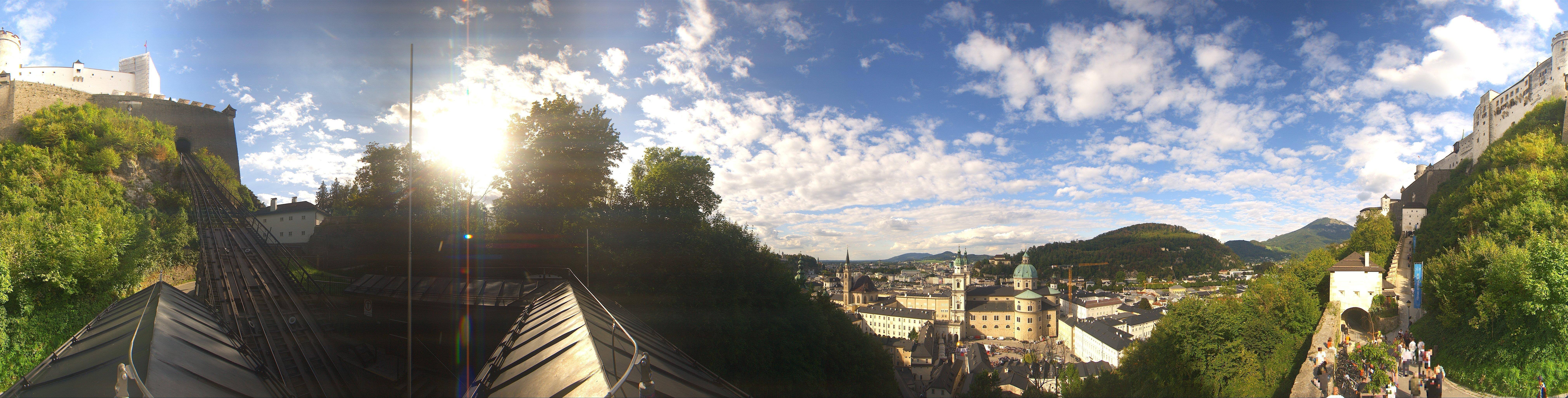 Archiv Foto Webcam Panorama Salzburg Festungsbahn