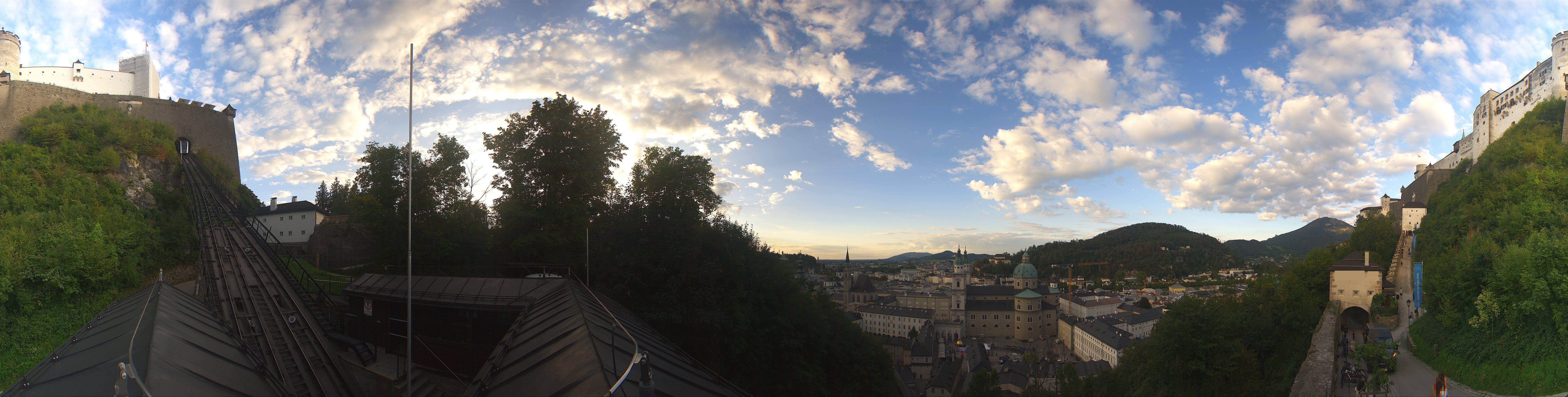 Archiv Foto Webcam Panorama Salzburg Festungsbahn
