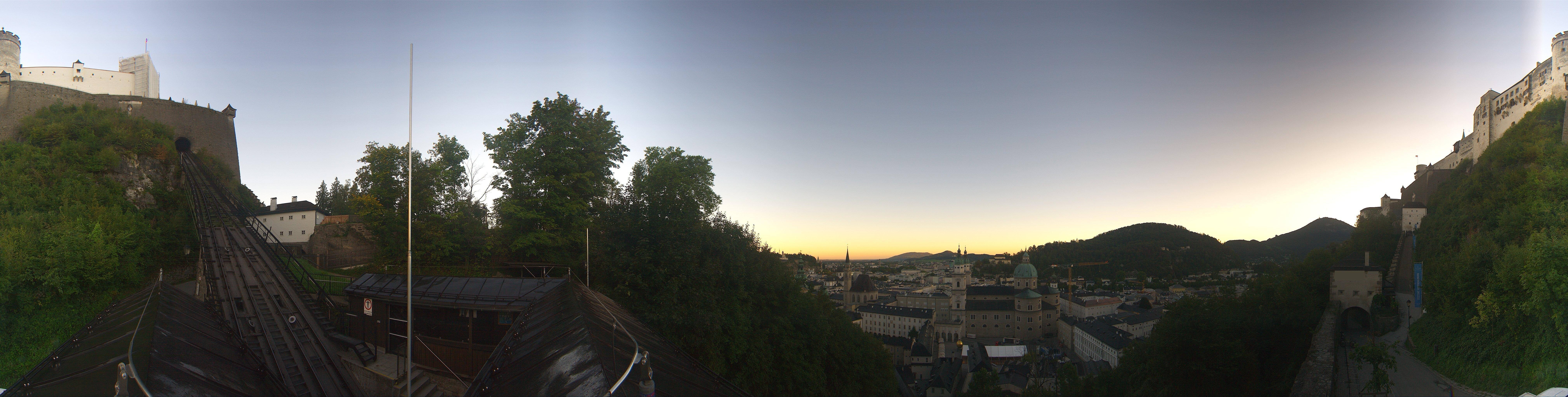 Archiv Foto Webcam Panorama Salzburg Festungsbahn