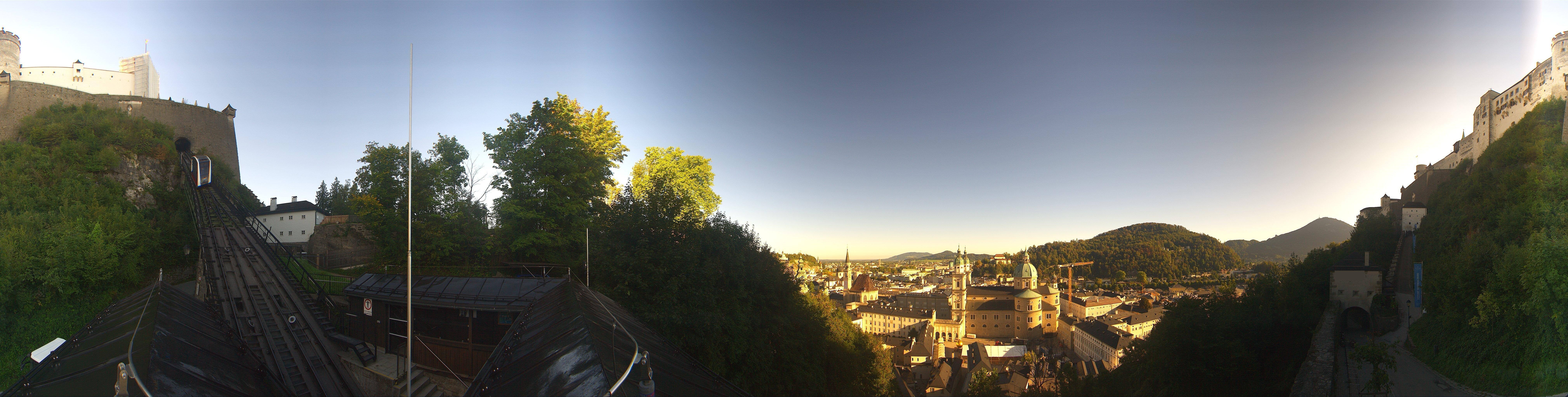 Archiv Foto Webcam Panorama Salzburg Festungsbahn