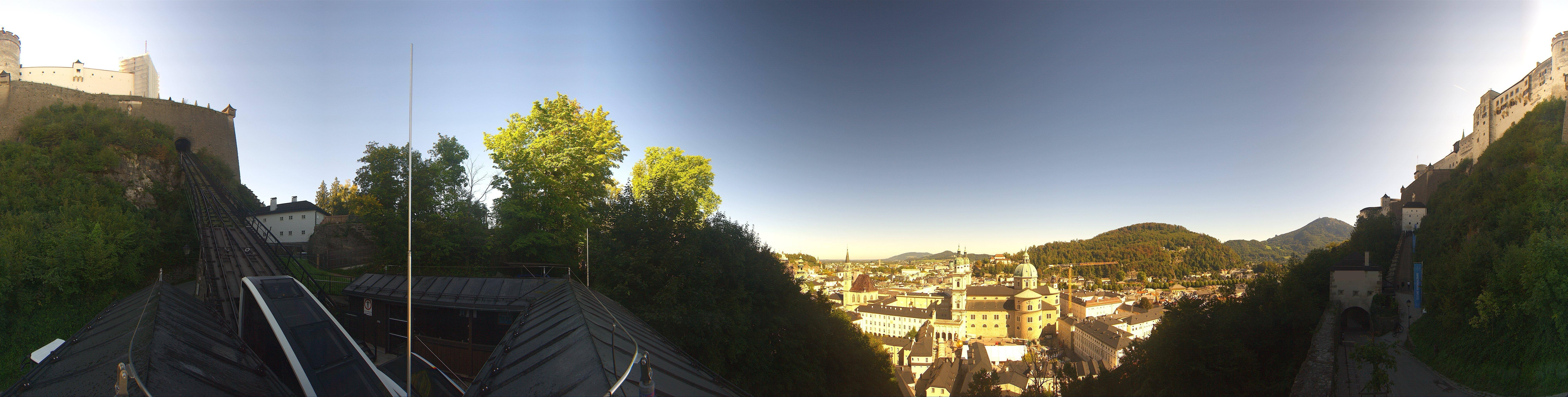 Archiv Foto Webcam Panorama Salzburg Festungsbahn