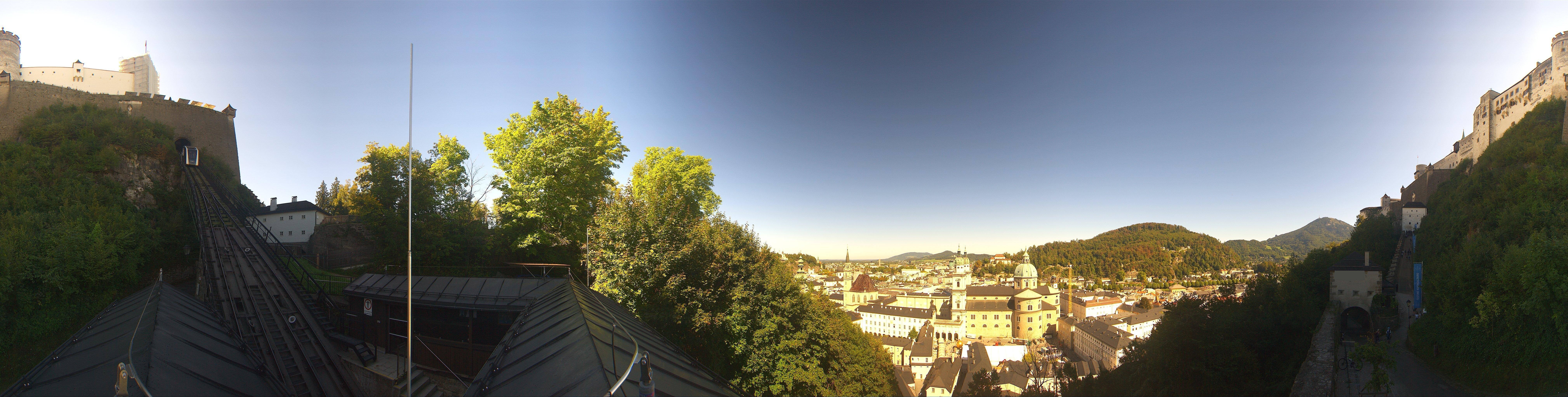 Archiv Foto Webcam Panorama Salzburg Festungsbahn