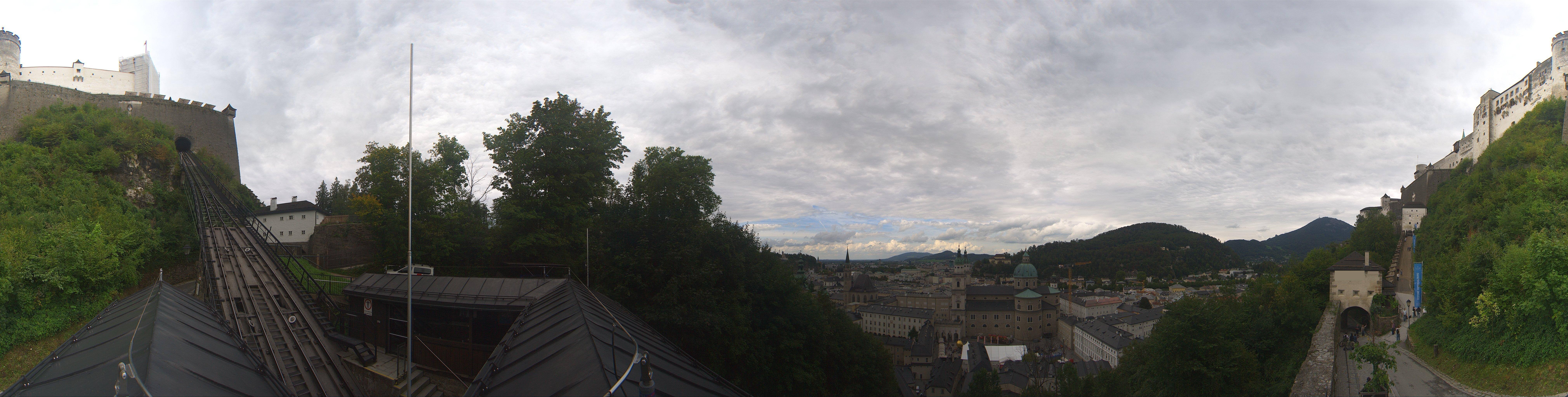 Archiv Foto Webcam Panorama Salzburg Festungsbahn