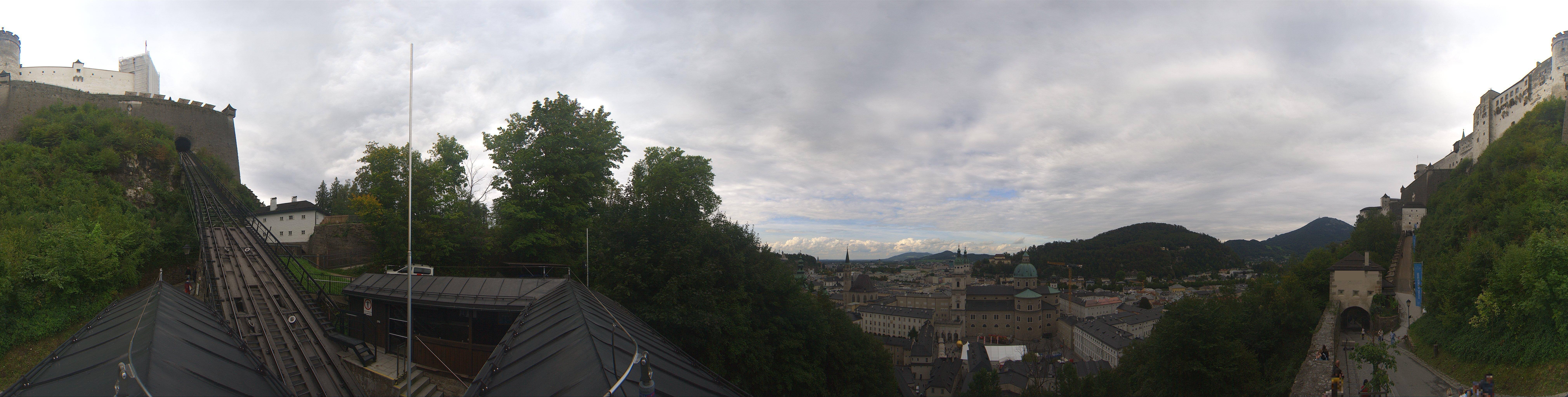 Archiv Foto Webcam Panorama Salzburg Festungsbahn