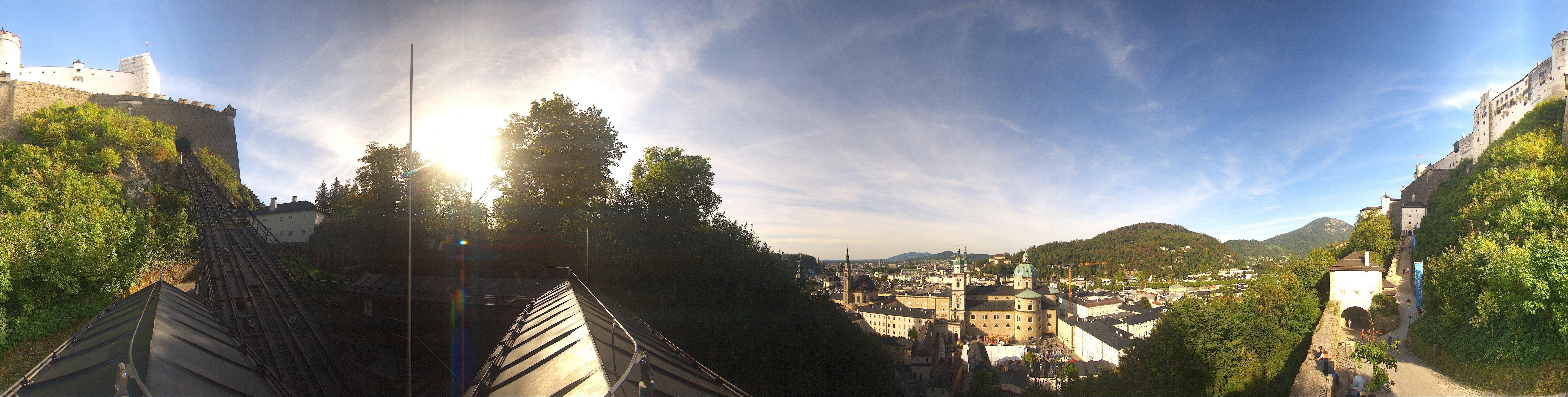 Archiv Foto Webcam Panorama Salzburg Festungsbahn