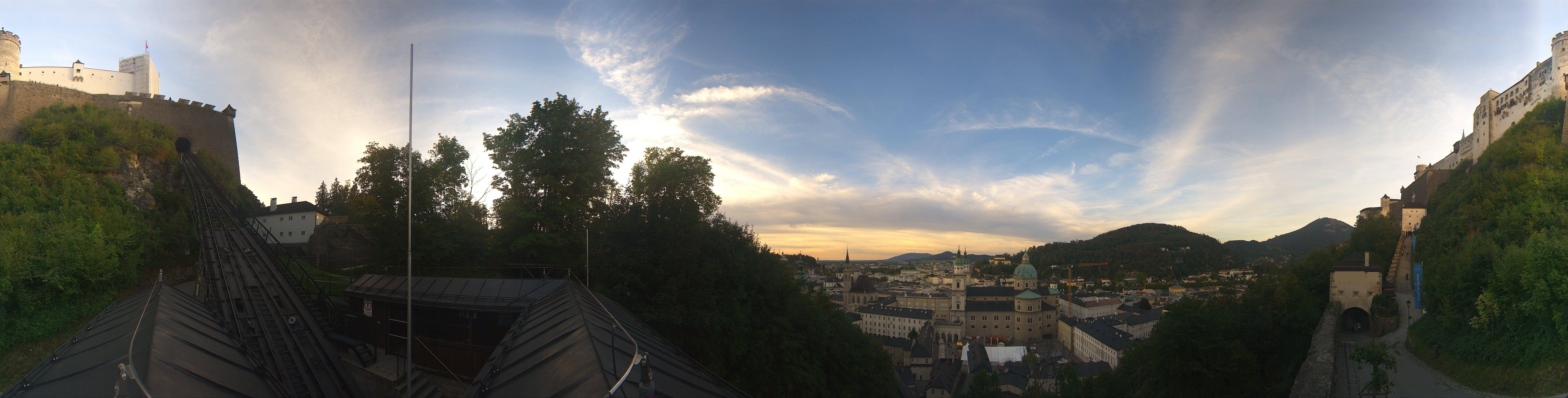 Archiv Foto Webcam Panorama Salzburg Festungsbahn