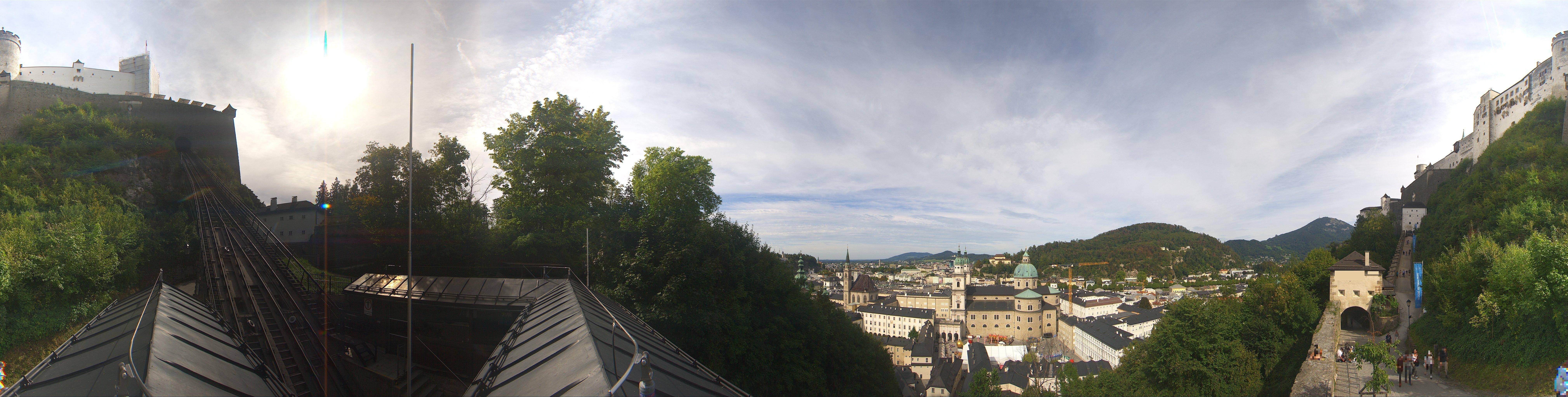 Archiv Foto Webcam Panorama Salzburg Festungsbahn