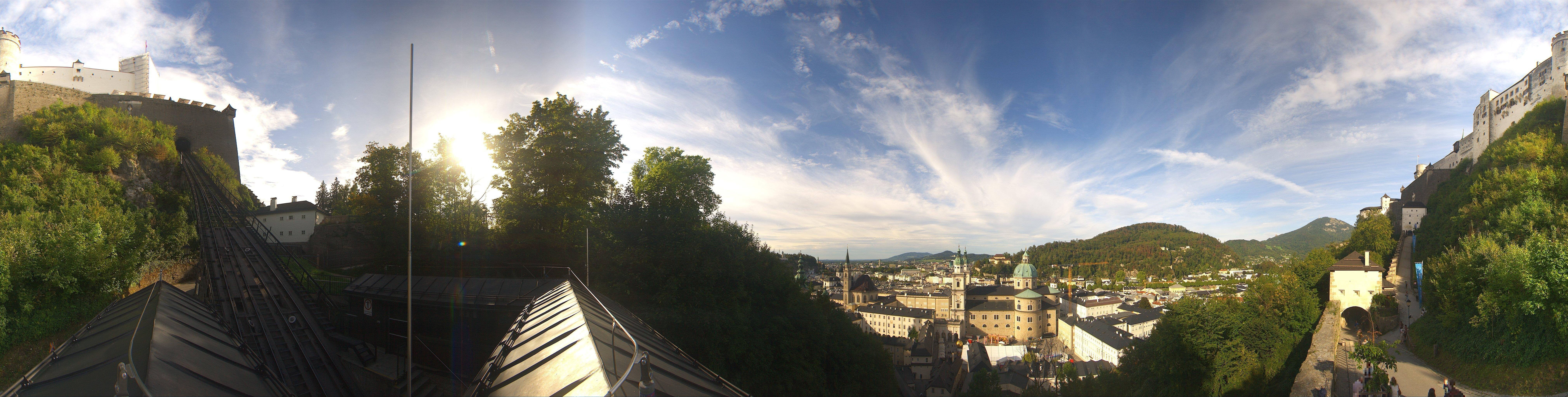 Archiv Foto Webcam Panorama Salzburg Festungsbahn