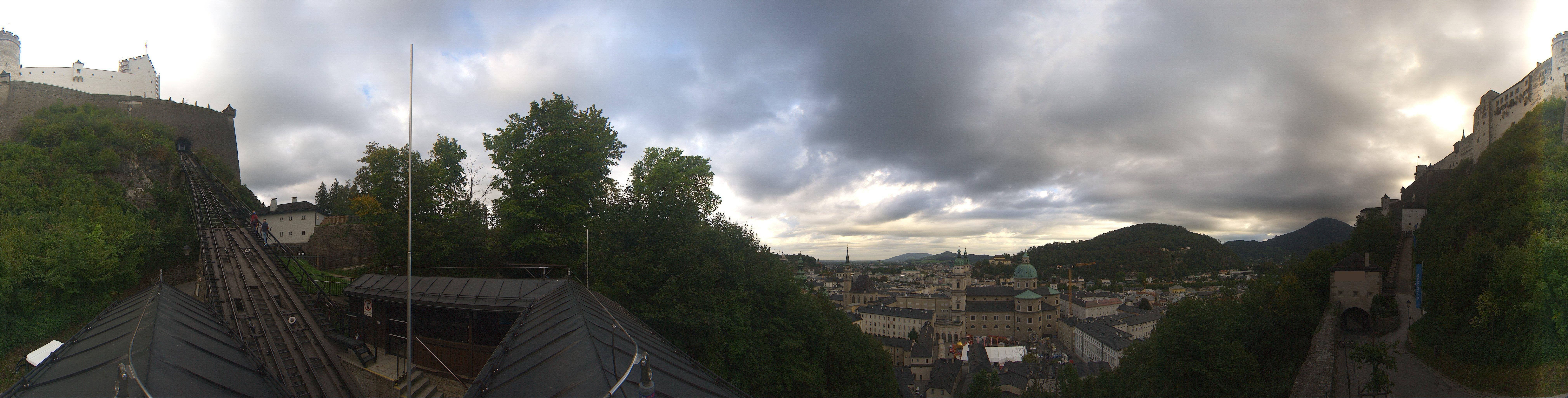 Archiv Foto Webcam Panorama Salzburg Festungsbahn