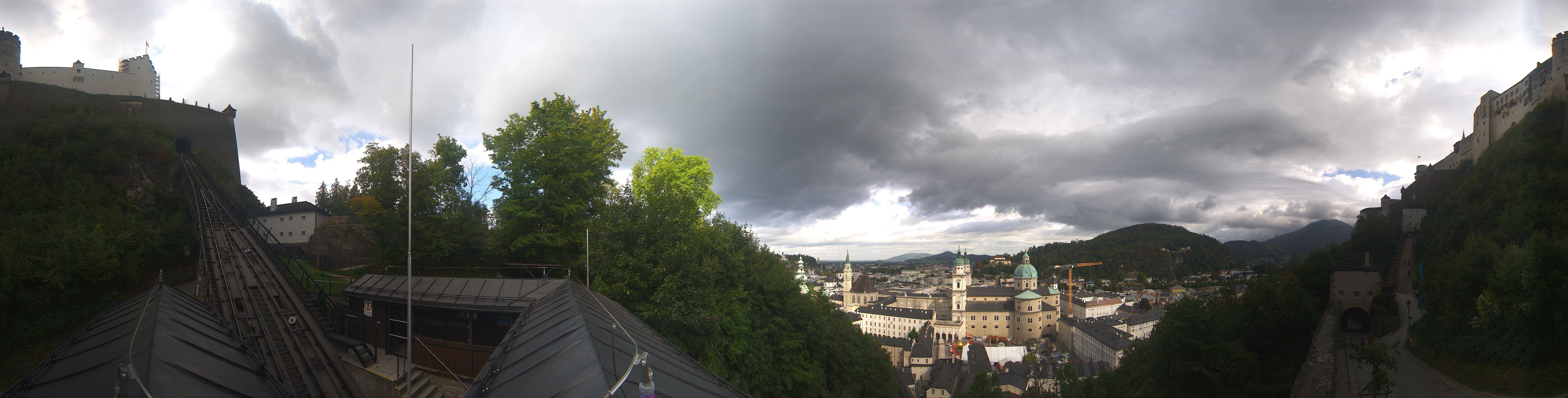 Archiv Foto Webcam Panorama Salzburg Festungsbahn