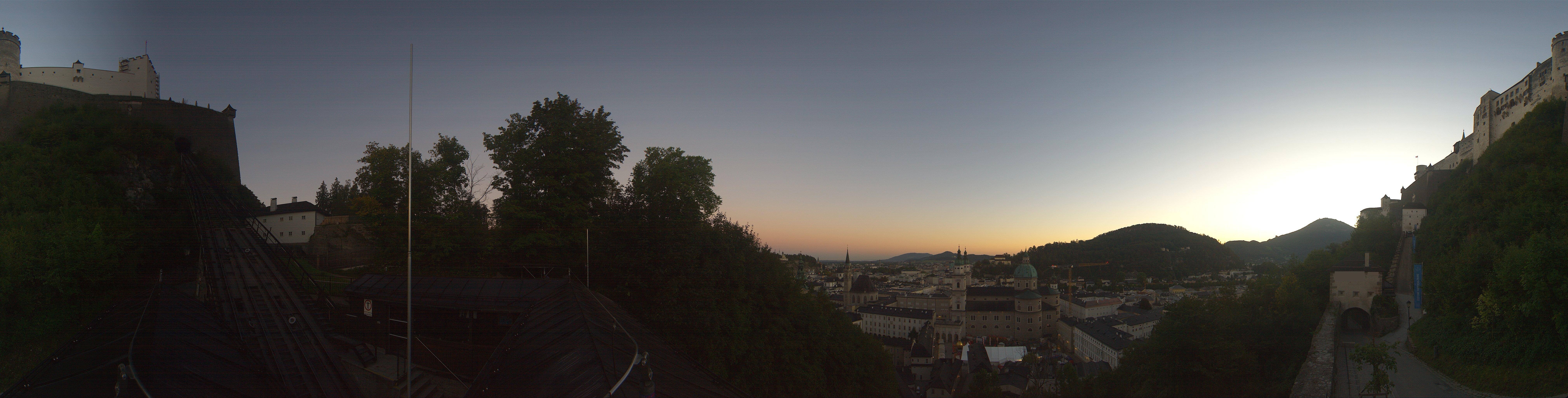 Archiv Foto Webcam Panorama Salzburg Festungsbahn