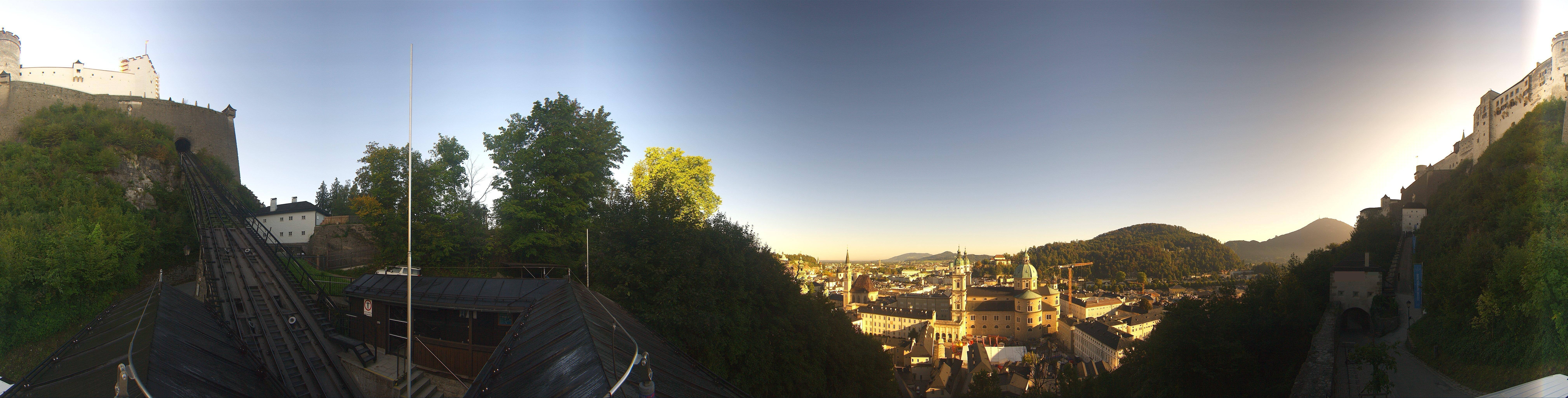Archiv Foto Webcam Panorama Salzburg Festungsbahn