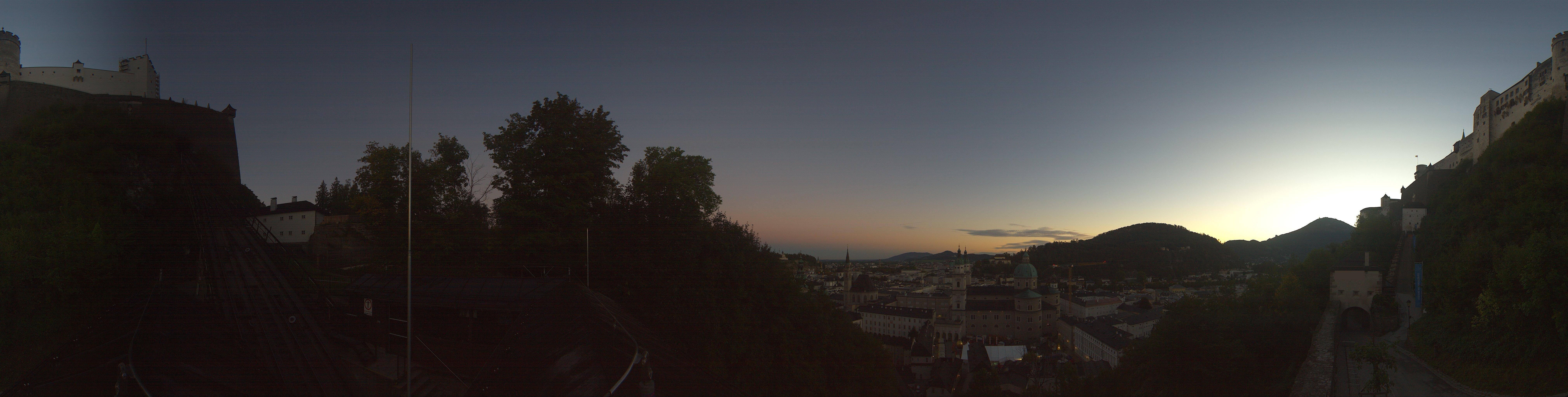 Archiv Foto Webcam Panorama Salzburg Festungsbahn