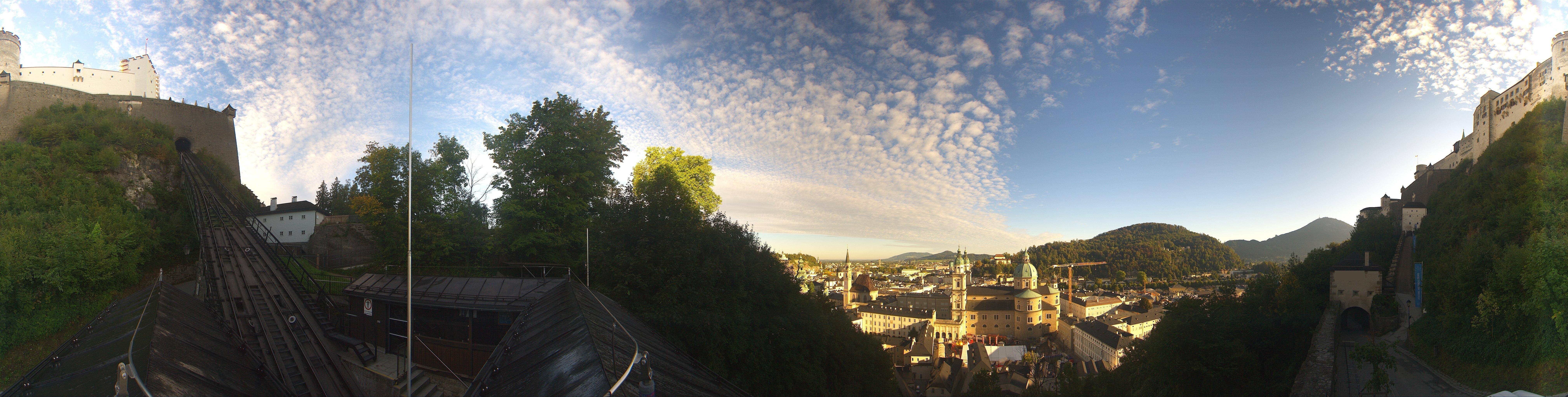 Archiv Foto Webcam Panorama Salzburg Festungsbahn