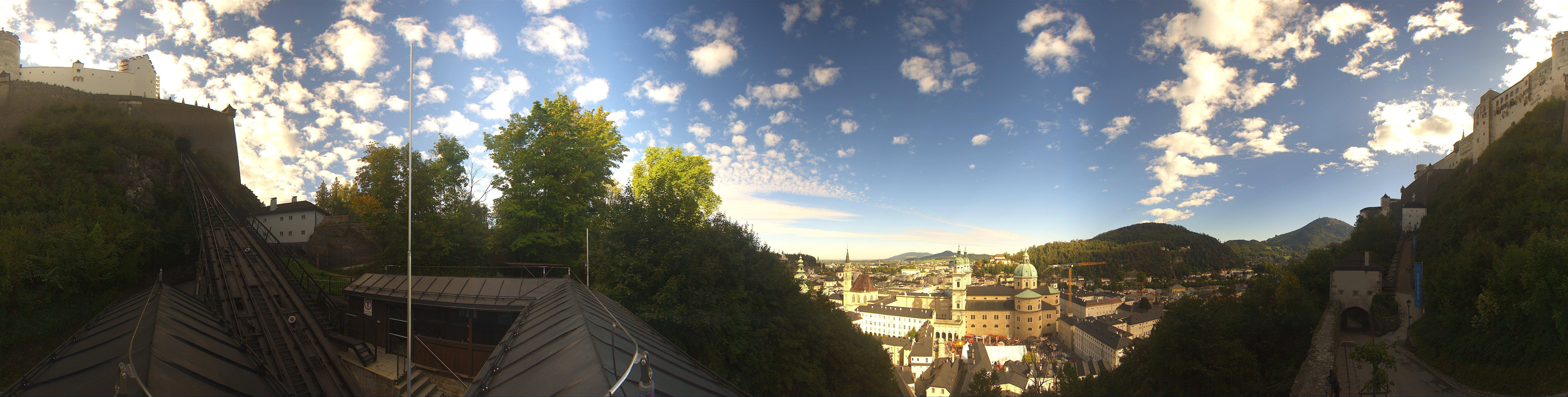 Archiv Foto Webcam Panorama Salzburg Festungsbahn