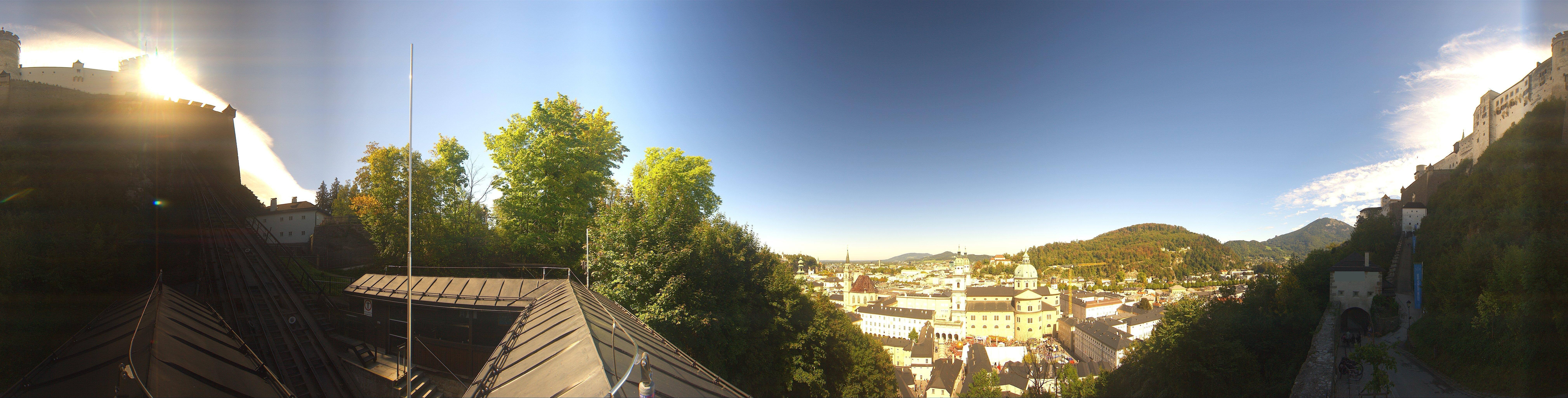 Archiv Foto Webcam Panorama Salzburg Festungsbahn