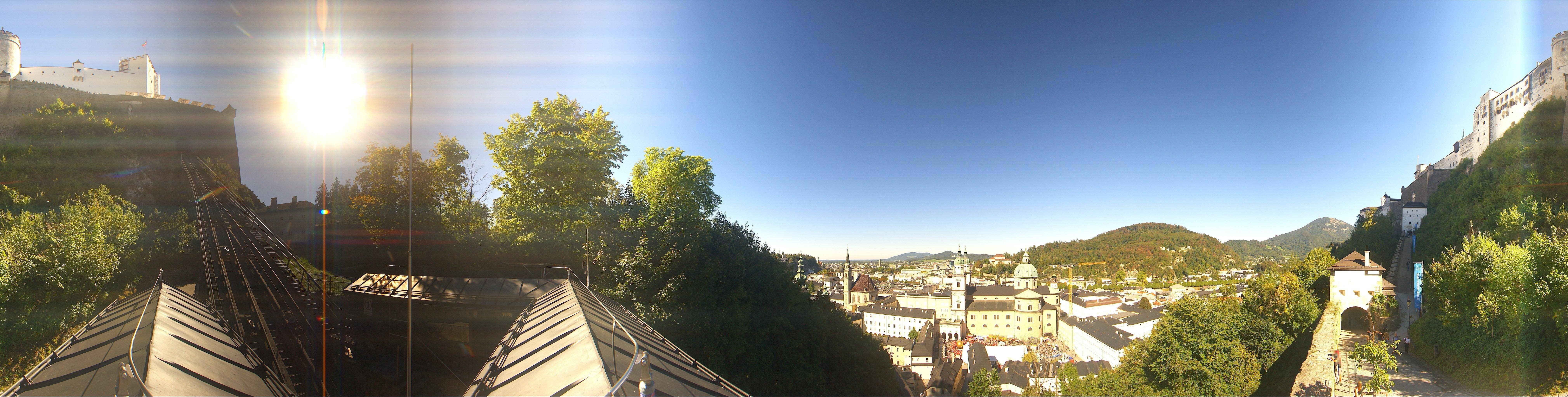 Archiv Foto Webcam Panorama Salzburg Festungsbahn