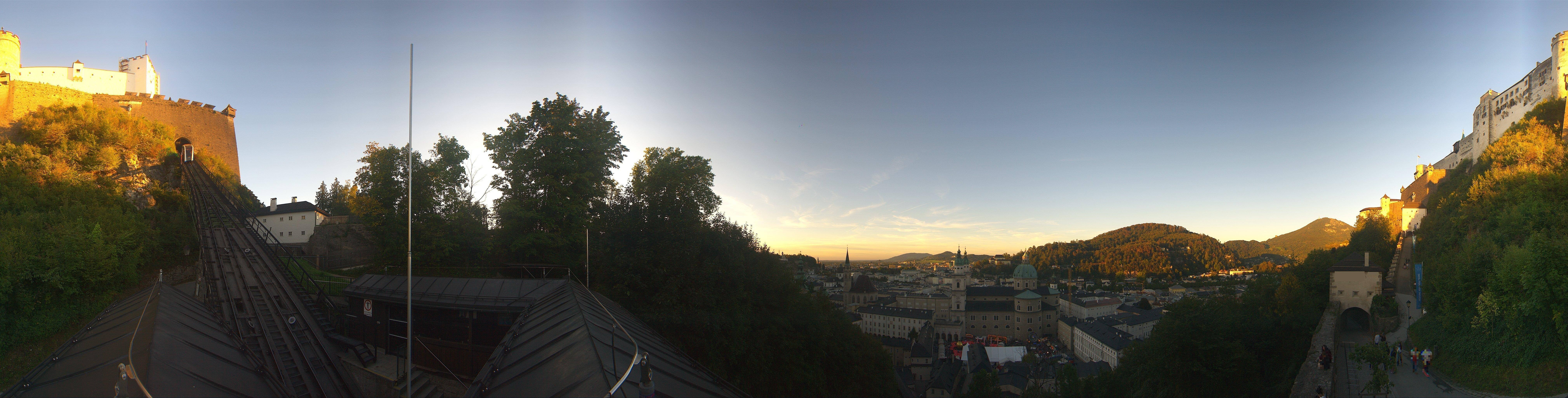 Archiv Foto Webcam Panorama Salzburg Festungsbahn