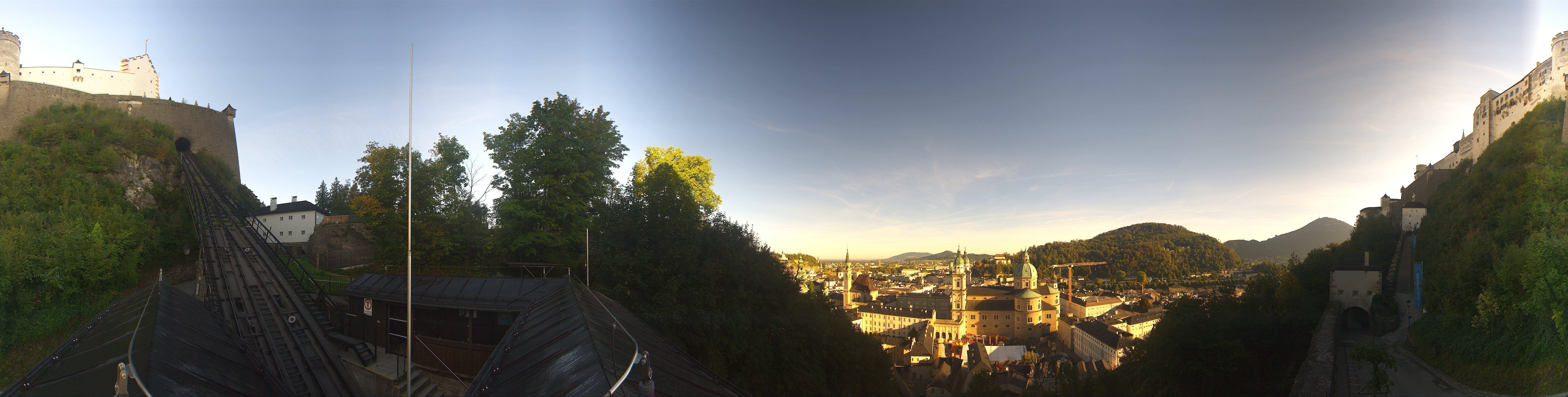 Archiv Foto Webcam Panorama Salzburg Festungsbahn