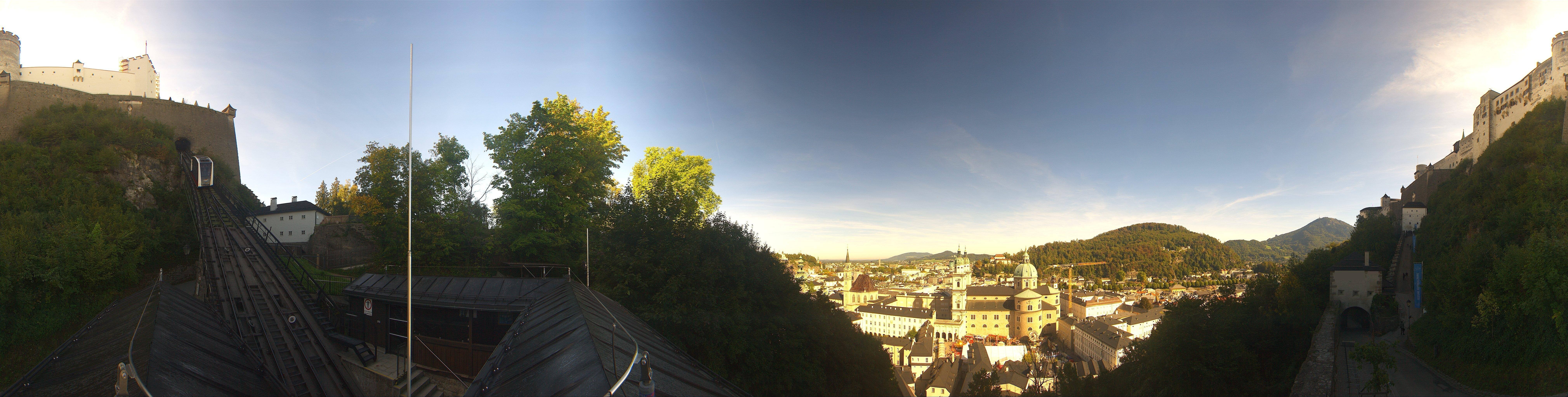 Archiv Foto Webcam Panorama Salzburg Festungsbahn