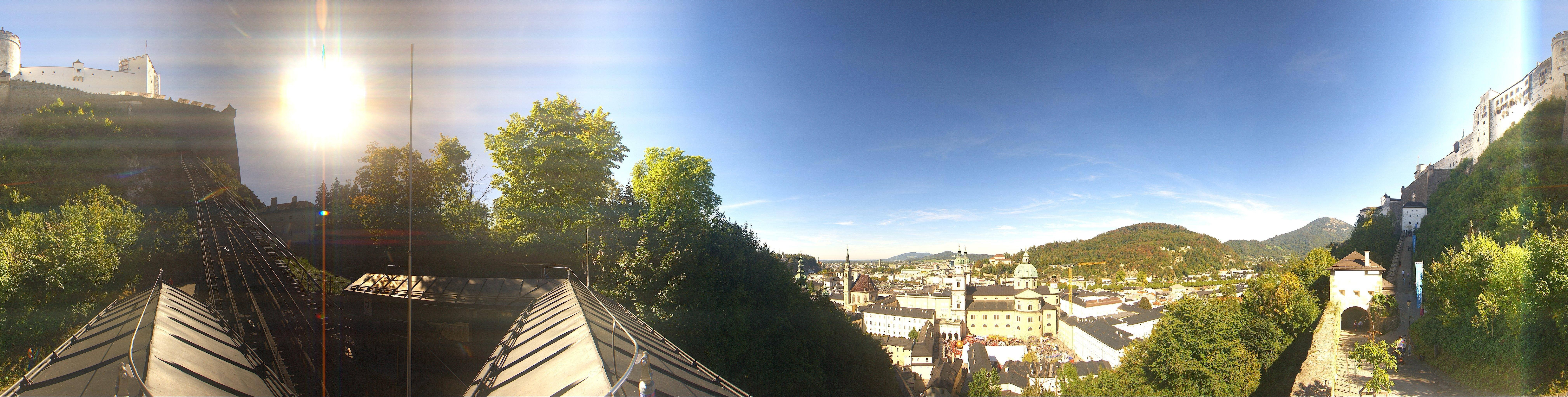 Archiv Foto Webcam Panorama Salzburg Festungsbahn