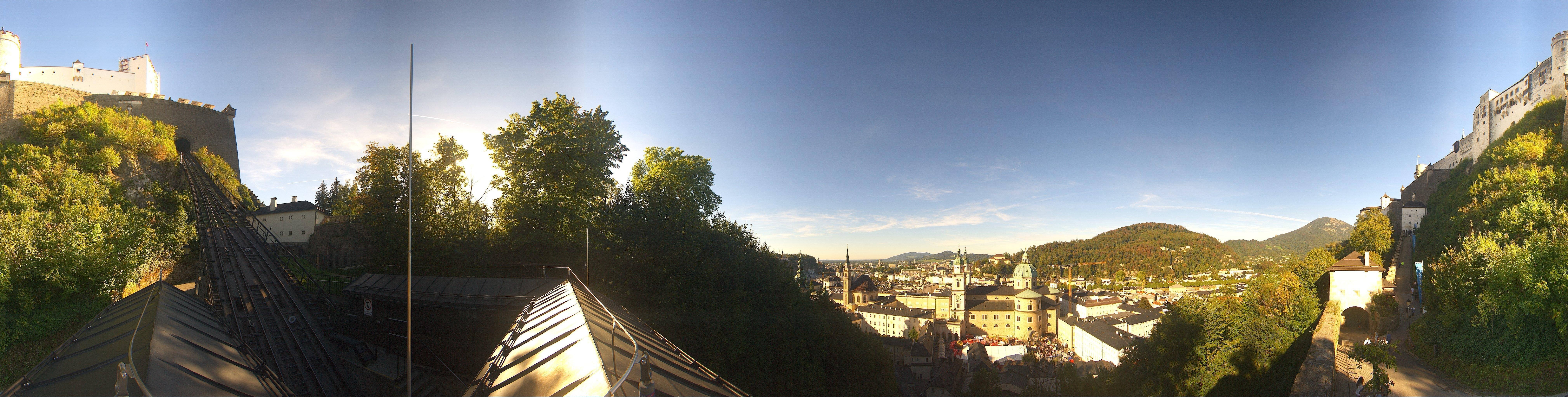 Archiv Foto Webcam Panorama Salzburg Festungsbahn