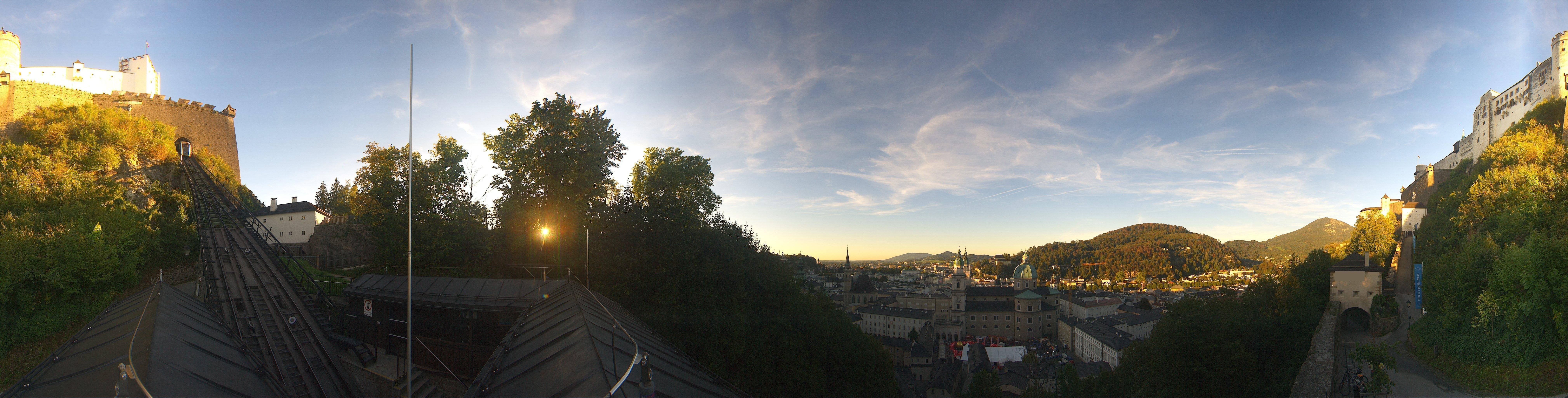 Archiv Foto Webcam Panorama Salzburg Festungsbahn