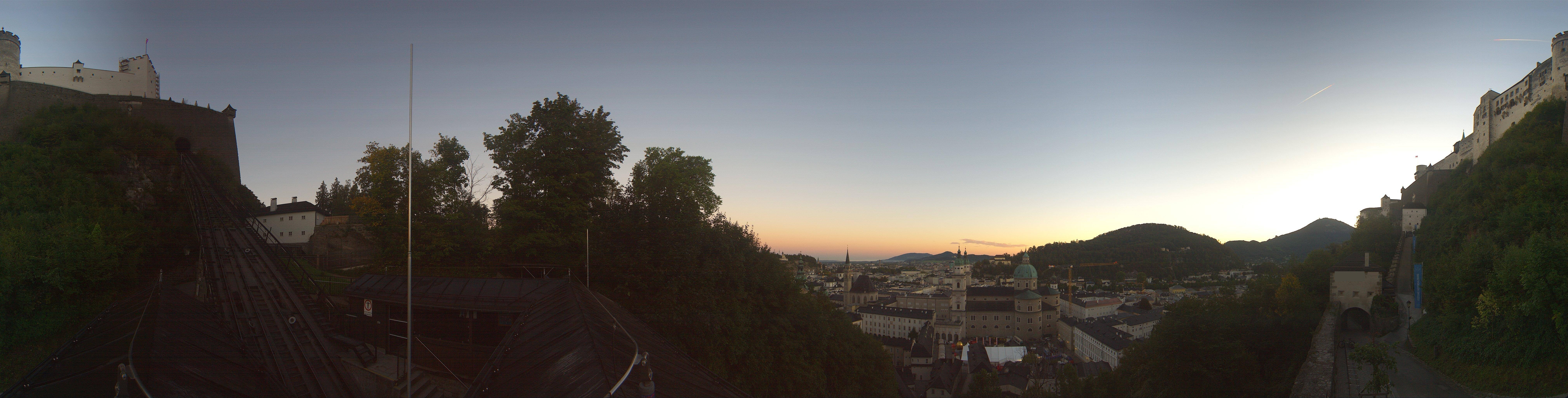 Archiv Foto Webcam Panorama Salzburg Festungsbahn