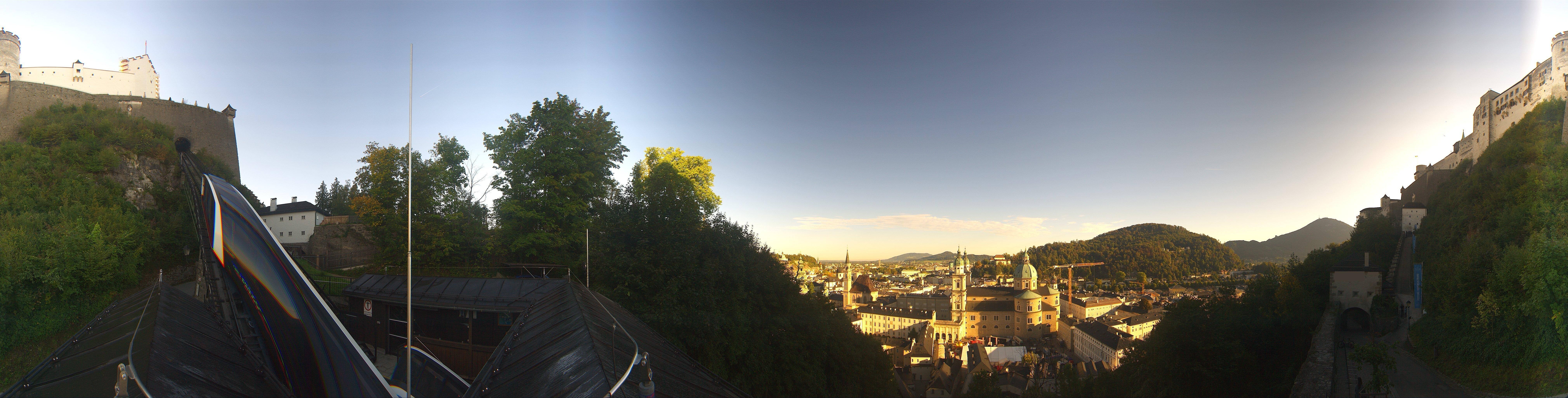 Archiv Foto Webcam Panorama Salzburg Festungsbahn