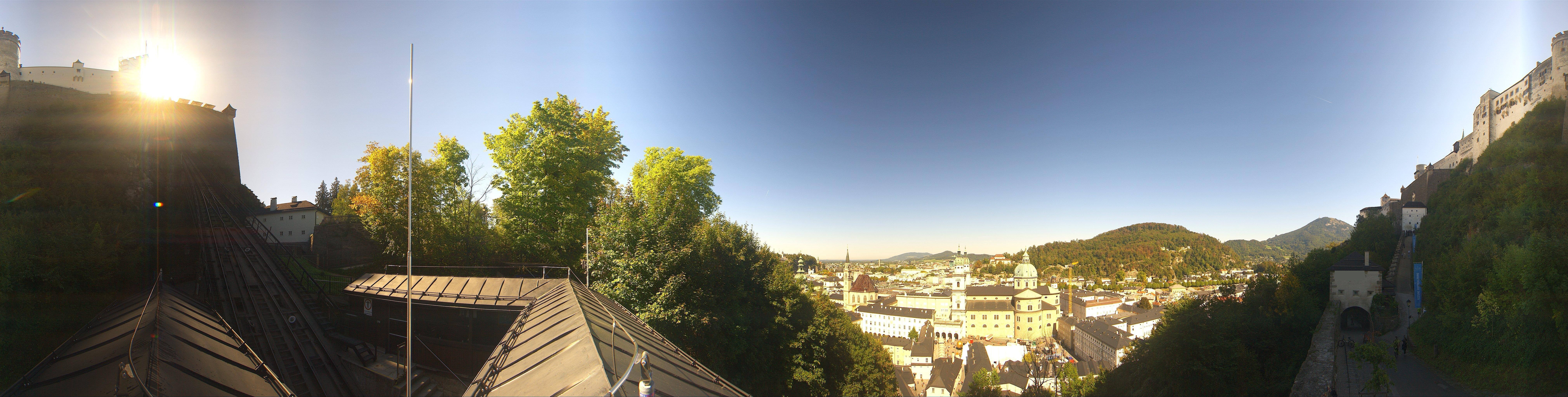 Archiv Foto Webcam Panorama Salzburg Festungsbahn