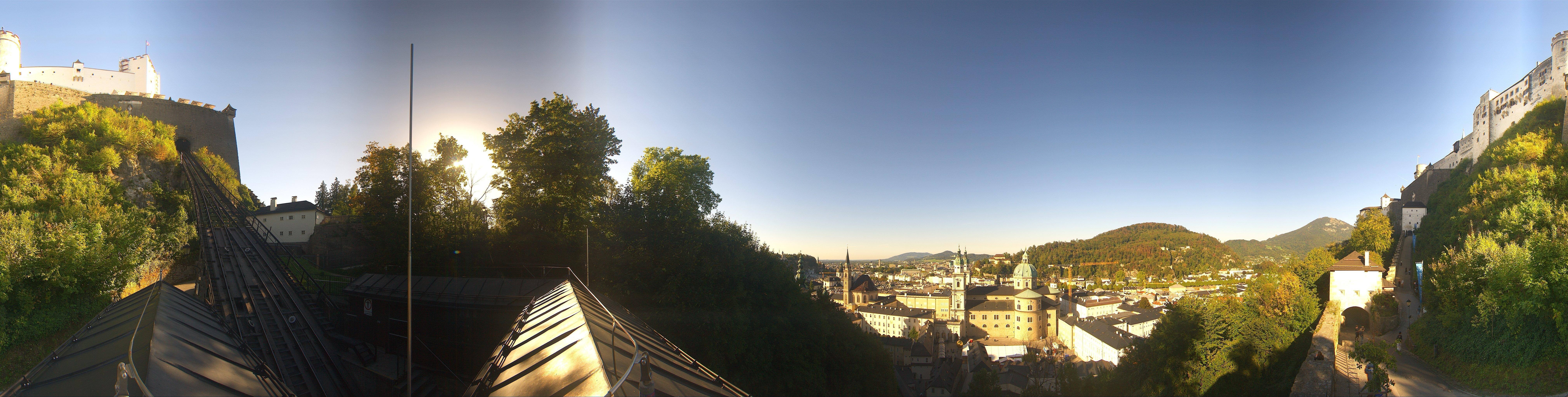 Archiv Foto Webcam Panorama Salzburg Festungsbahn