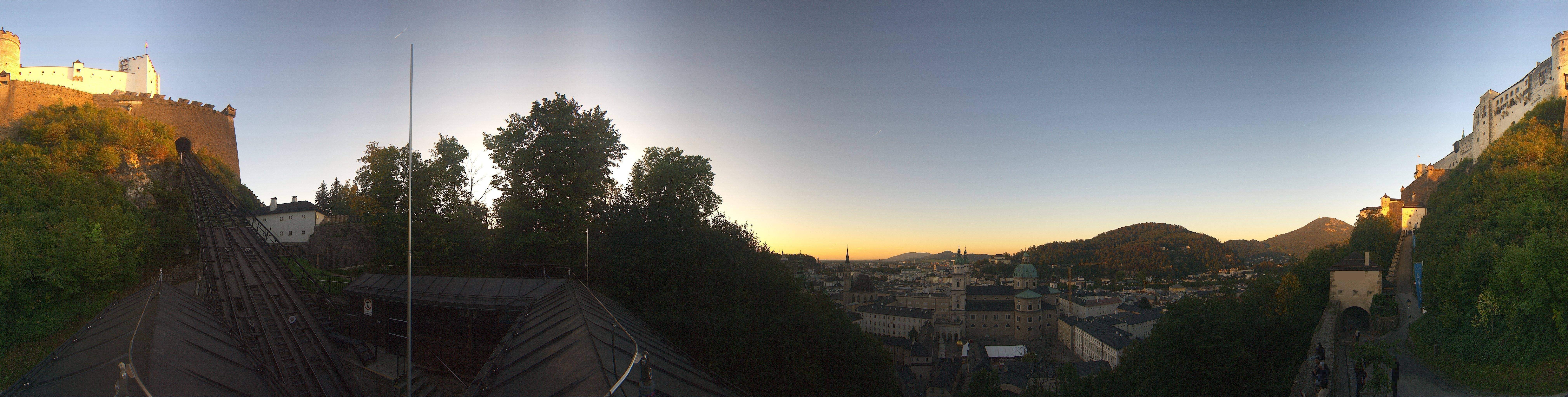 Archiv Foto Webcam Panorama Salzburg Festungsbahn